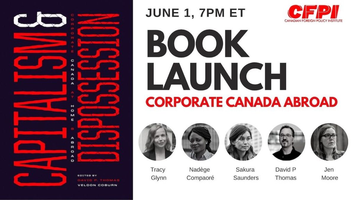 Book launch event poster for "Capitalizing on Diaspora" featuring five panelists, scheduled for June 1 at 7PM ET by CFPI.