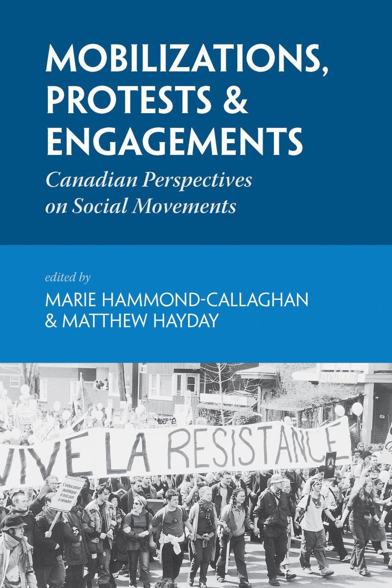 Book cover showing a large protest crowd holding a banner reading "VIVE LA RESISTANCE" during a social movement demonstration.