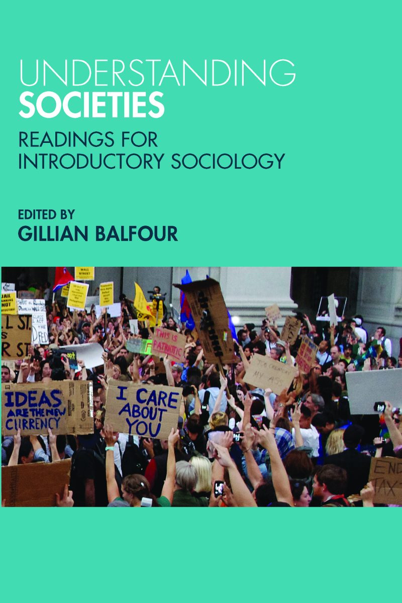 Book cover showing a large protest crowd holding signs, including one reading "I CARE ABOUT YOU," edited by Gillian Balfour.