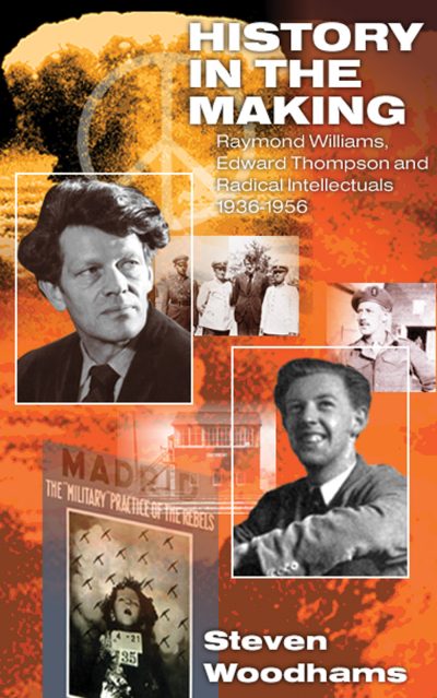 Book cover for "History in the Making" by Steven Woodhams featuring photographs and text on orange background.
