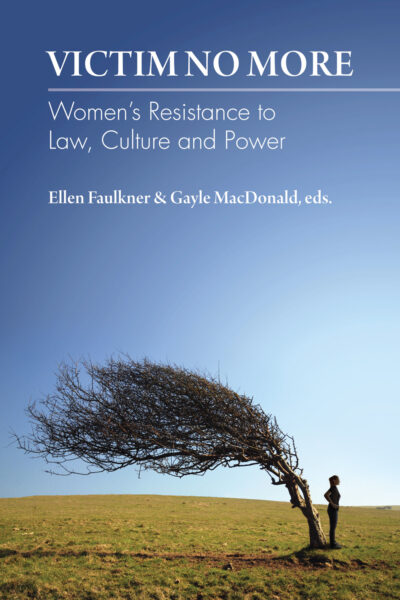 Book cover showing a windswept tree and standing person in an open field against blue sky.