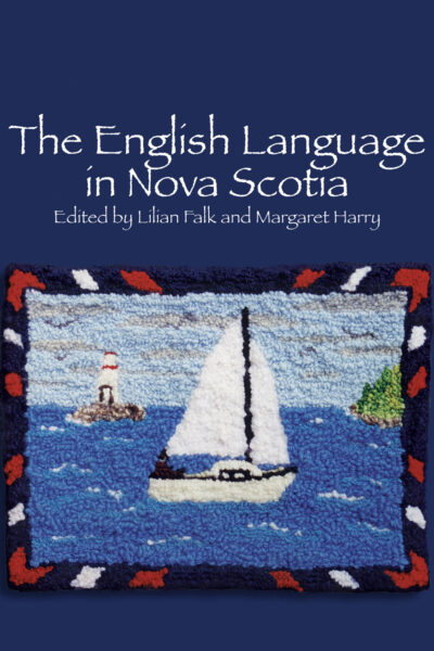 Book cover showing a sailboat on ocean with lighthouse, bordered by red, white and navy pattern on dark blue background.
