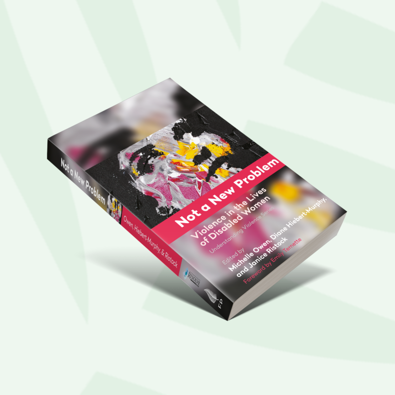 Book cover titled "Not a New Problem" displayed at an angle against a pale green background, featuring abstract colorful artwork.